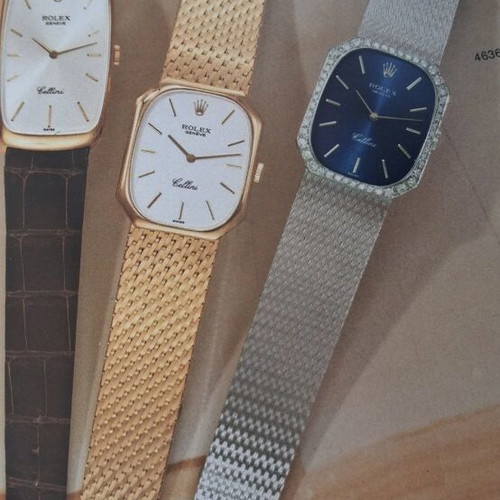Rolex Cellini magazine used with rare vintage models
