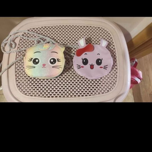 Shoulder bags new, cat and bunny design, set of 2 pieces