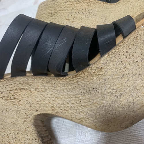 Just Me women's platform sandals like new, size 39, black