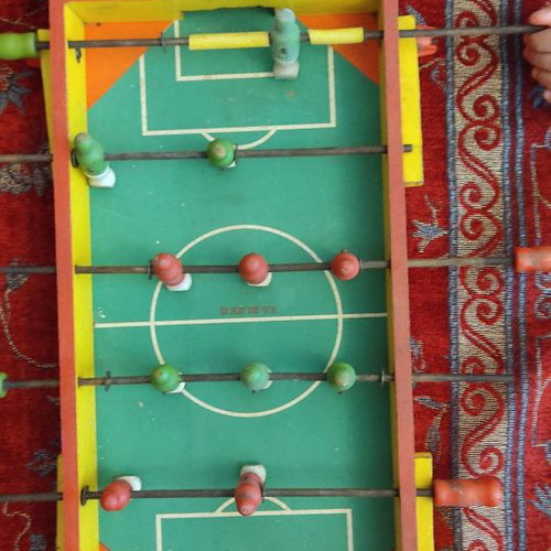 Foosball table used in moderate condition