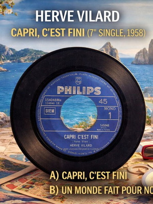 Hervé Vilard 7'' сингъл употребяван, поп