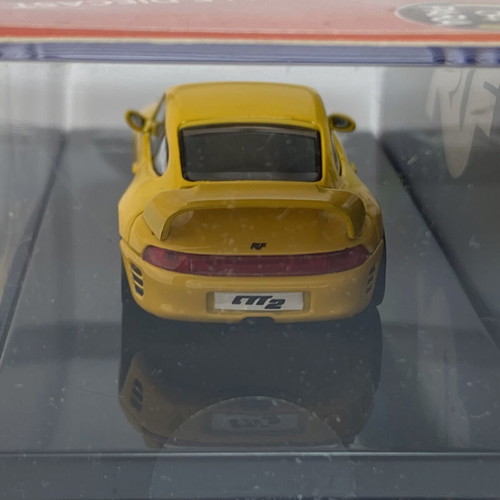 RUF CTR2 Blossom Yellow 1995 Porsche 911 993 PARA64 1/64 scale model car