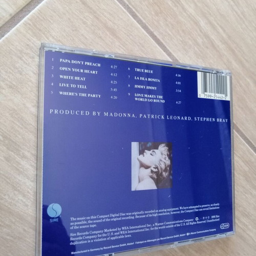 Madonna True Blue CD 1986 used, pop