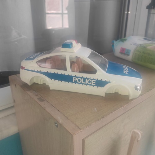 Playmobil police vehicle used, with missing parts