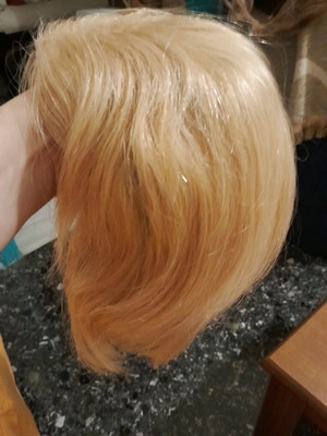 Wig short women's natural hair with lace front and sides like new