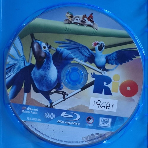 Rio Blu-ray like new, dubbed in Greek with subtitles