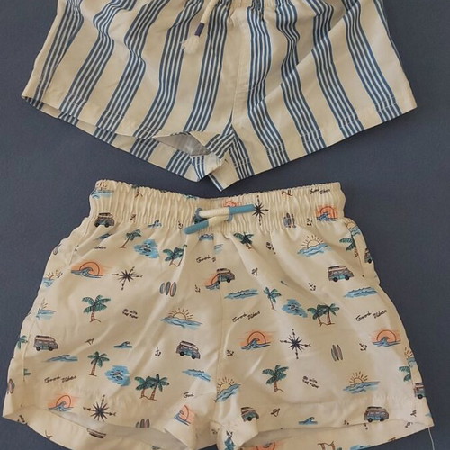 Zara boys' swimwear size 3 years like new, colorful turquoise