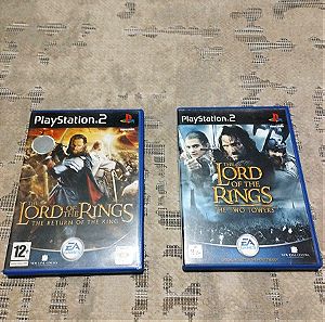 ΠΡΟΣΦΟΡΑ the lord of the rings: The two towers & The return of the king Playstation 2 games