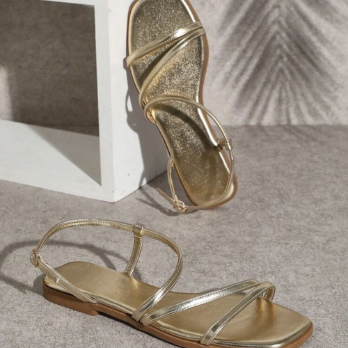 Summer sandals new, size 37, gold