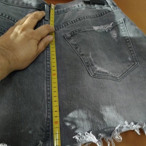 Zara Mini Grey Denim Skirt Like New