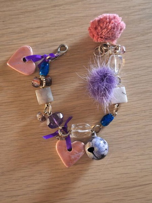 Bracelet new, pink and multicolored