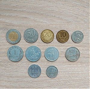 11 νομίσματα Αλβανίας