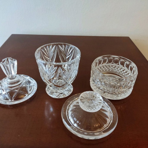 Glass vases like new, small, height 16cm and 10cm