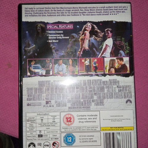 Footloose DVD like new with English subtitles