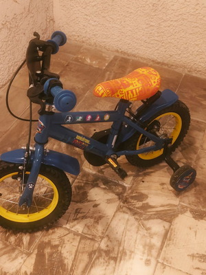 Παιδικό ποδήλατο Paw Patrol 12 ιντσών με βοηθητικές ρόδες και θήκη για παγούρι