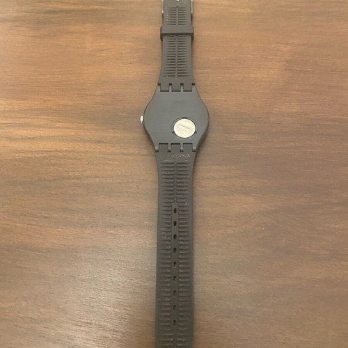 Swatch Bricagris Dark Grey Rubber Strap ρολόι σαν καινούργιο