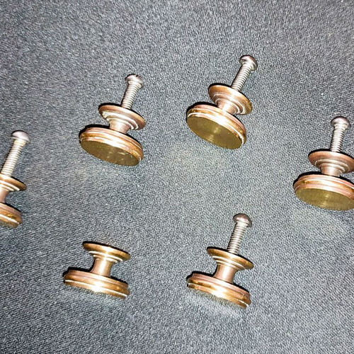 Vintage brass small furniture knob used