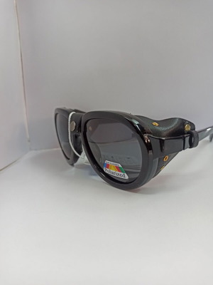 Men's sunglasses new polarized retro steampunk style