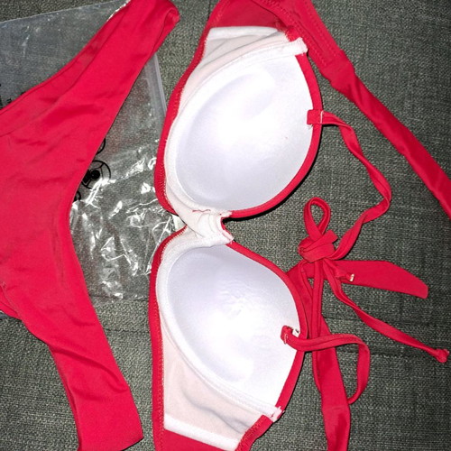 Push Up bikini new, size S, red