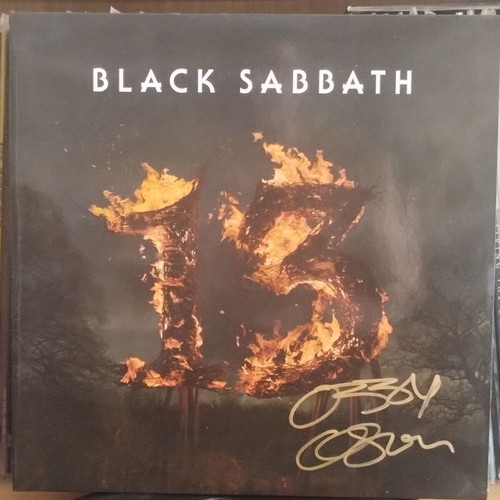 Black Sabbath '13' 2LP signed by Ozzy Osbourne with 'The End' rare LP