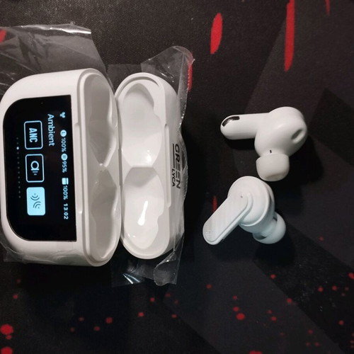 Bluetooth V5.3 in-ear with touch screen on case like new