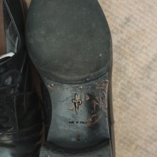 Cesare Paciotti men's shoes used, black, size 42, dress shoes