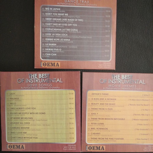 The Best Of Instrumentals like new, pack of 3 CDs