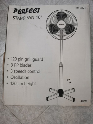 Fans 40W 43 cm, new, pack of 2, 3 speeds