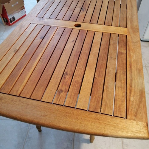 Veranda kitchen table used, solid wood