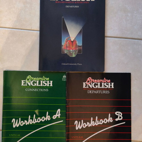 Streamline ENGLISH book with Workbook A & B used