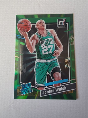Κάρτα Jordan Walsh Holo Green Laser καινούργια, Boston Celtics