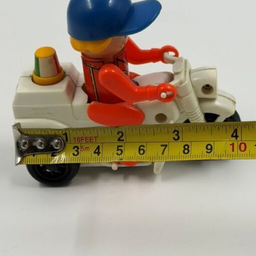 Vintage Motorcycle Toy No 316 used, wind-up Hong Kong 1970s