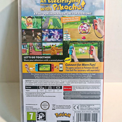 Pokemon Let's Go Nintendo Switch like new, adventure