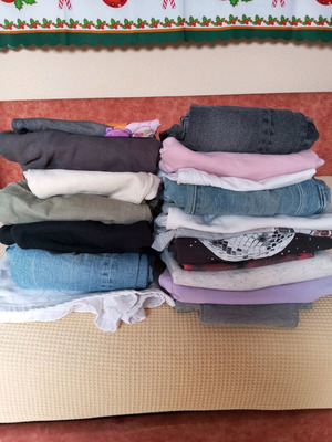 Girls' clothing pack used 12-14 years, 21 pieces