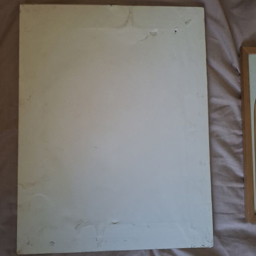 Vintage religious icons pair used with frames