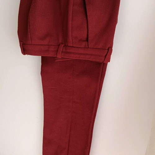 Hugo Boss wool women's pants like new, burgundy, size XS