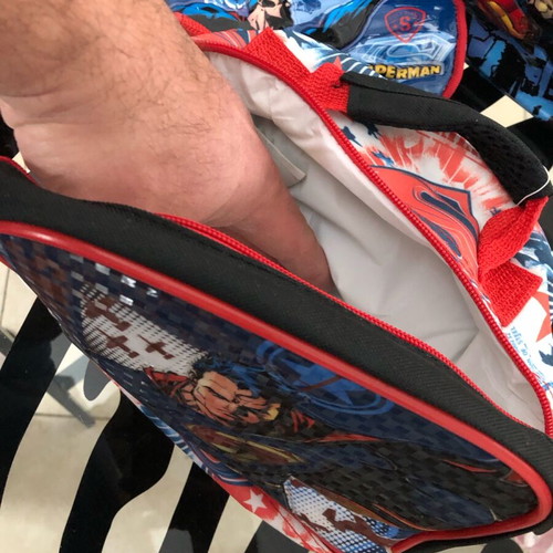 Superman Jim Lee Set of 4 Large School Backpack New