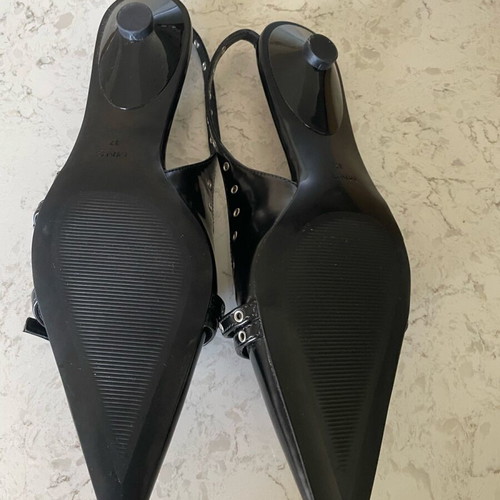 Mango Die-Cut kitten shoes size 37 new, black