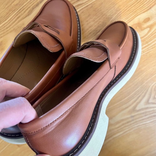 Zara brown moccasins size 45 like new