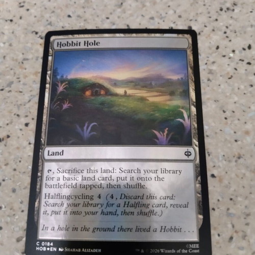 Magic the Gathering Hobbit Hole foil card new