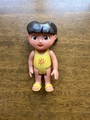 Dora the Explorer figure in yellow swimsuit used by Mattel and Viacom
