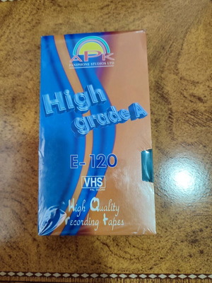 Recording Tapes APK High Quality Grade E-120 VHS sealed, pack of 2