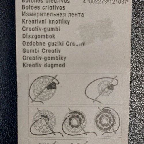 Prym Creative Buttons 36mm βάσεις κουμπιών σετ 12 τεμ καινούργιο