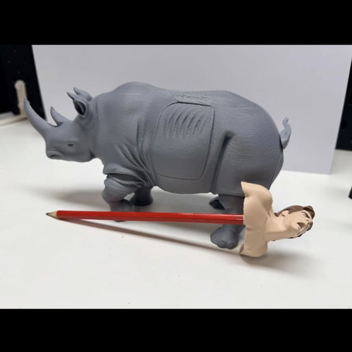 Ace Ventura Rhino Scene Pencil Holder new