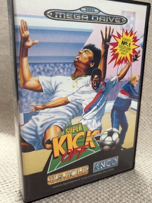 Super Kick Off παιχνίδι Sega Mega Drive μεταχειρισμένο, πλήρες κουτί