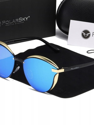 Polarized sunglasses PolarSky new, black and blue