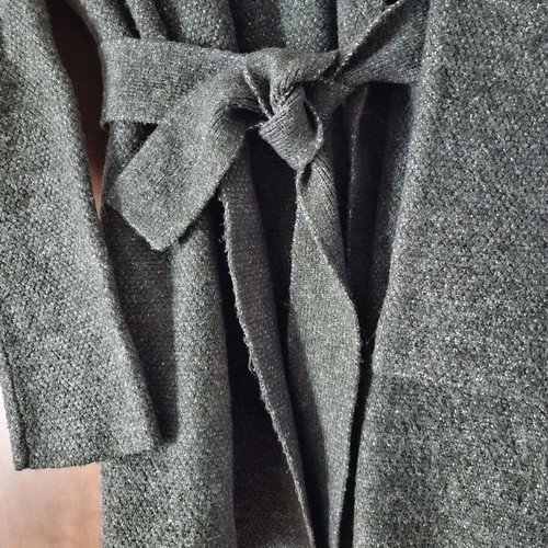 Mango cardigan like new, gray, size M with belt