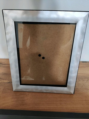 Silver photo frame used 25x30 cm