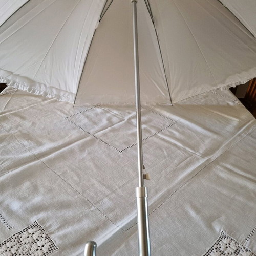 White bridal umbrella new