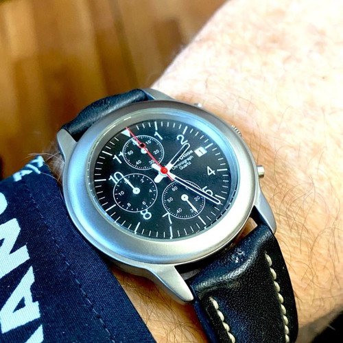Titanium By IDEEN & DESIGN chronograph quartz Swiss made used